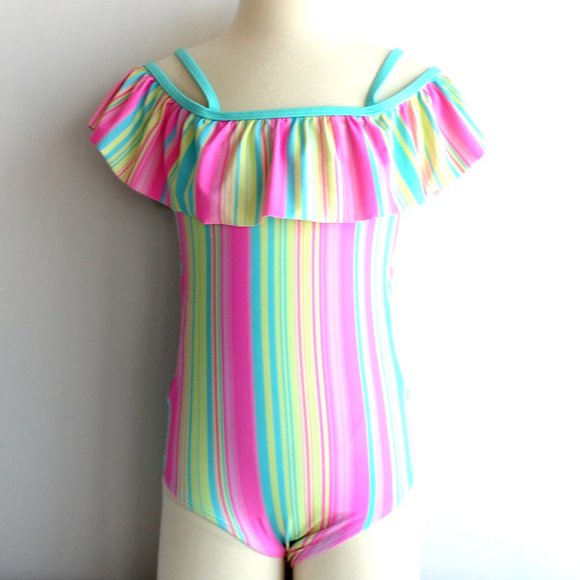 Wonder Nation One Piece Swimsuit Girls Size 7/8 - Picture 9 of 16